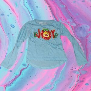 Pinkfong Baby shark Joy christmas high low 4t ls t-shirt